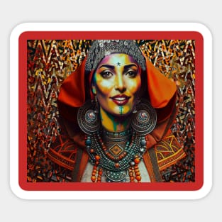 Moroccan Amazigh Beauty v1 Sticker